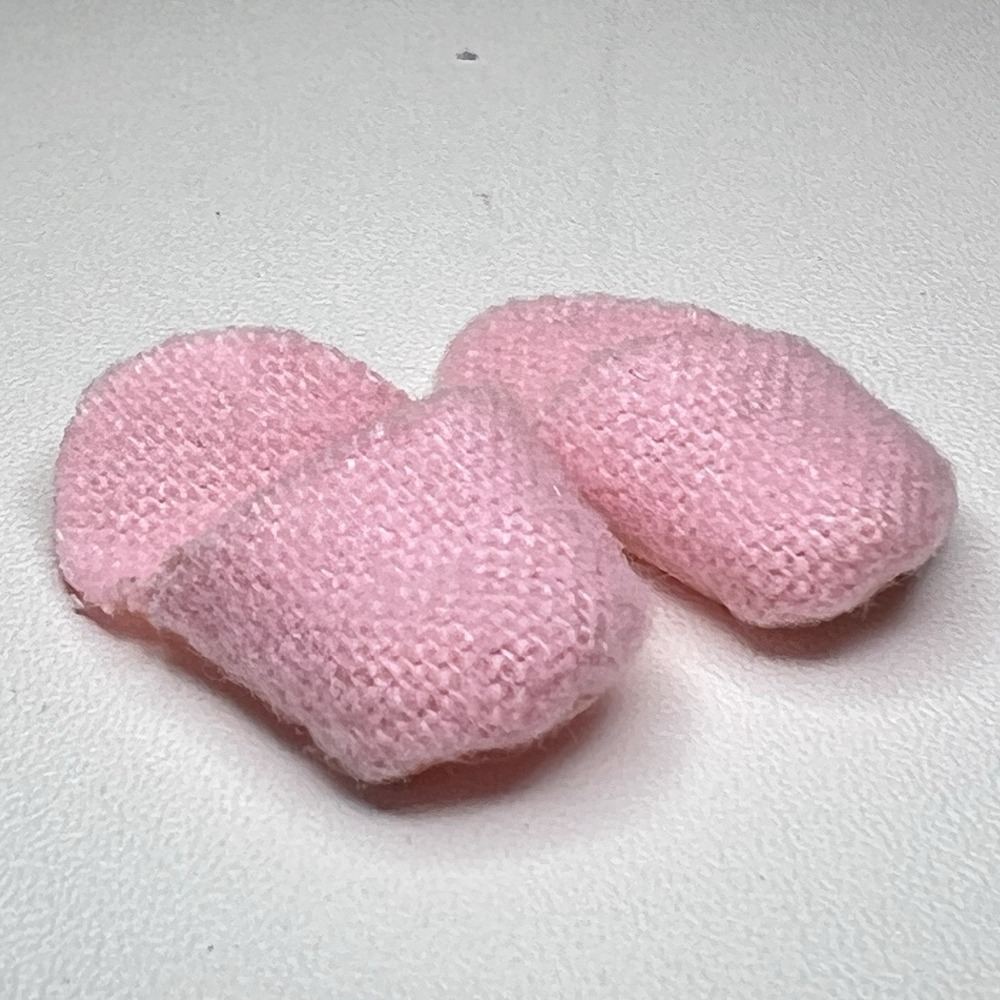 Pair of Doll Deep Pink Minature Slippers